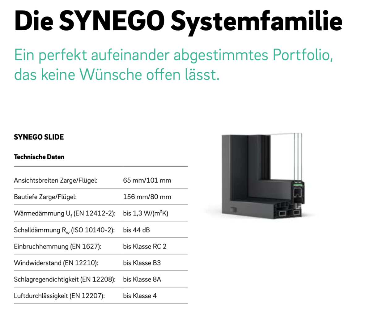 SYNEGO Systemfamilie